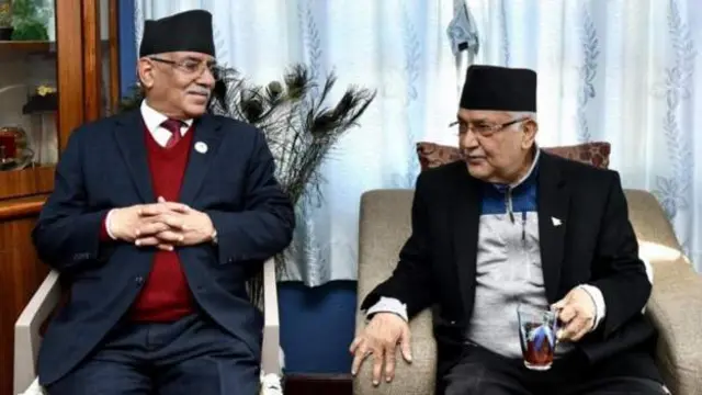 केपी ओली और प्रचंड