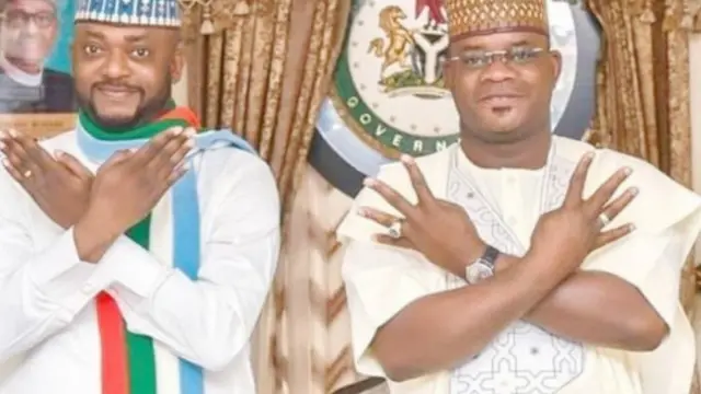 Igbakeji gomina tuntun ati gomina Yahaya Bello