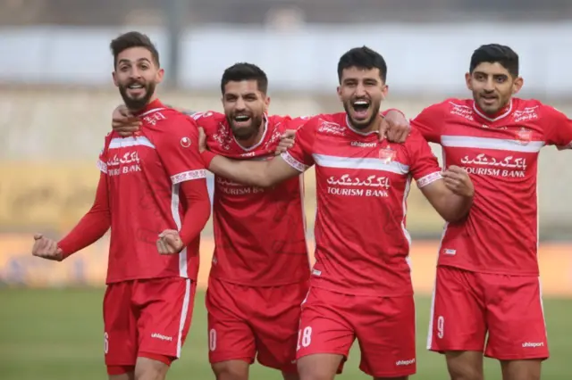 بازیکنان تیم فوتبال پرسپولیس