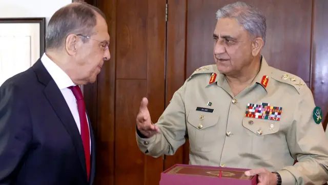 روسی وزیر خارجہ، پاکستان آرمی چیف
