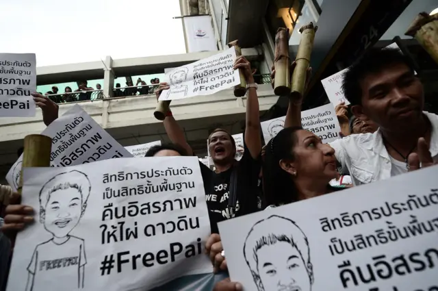 ประท้วงเรียกร้องสิทธิ์ประกันตัว