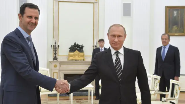 Beşar Esad ve Vladimir Putin