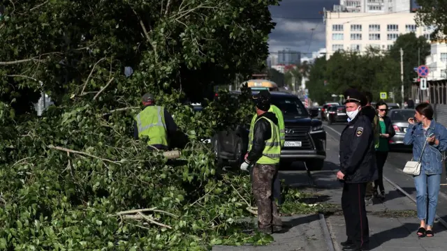 Последствия урагана в Екатеринбурге