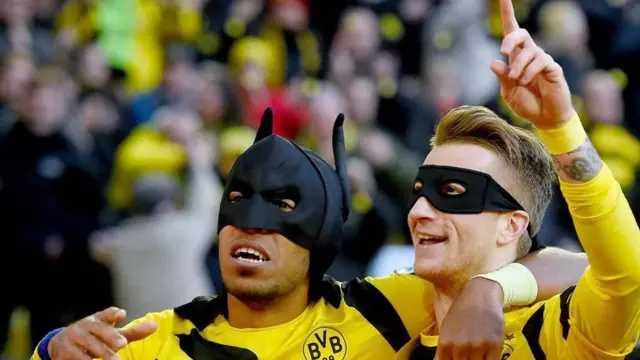 Pierre-Emerick Aubameyang y Marco Reus