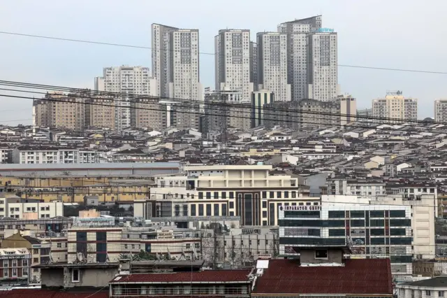 view from Esenyurt, one of the most crowded districts of Istanbul, Turkey, 04 April 2023. (Issued 05 February 2024)