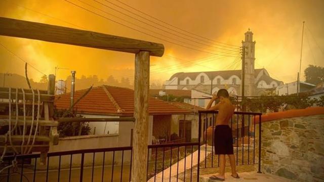 Пожар на Кипре