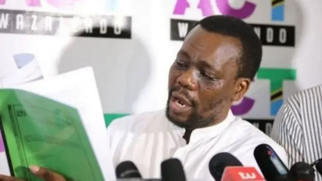 Zitto Kabwe, mwenyekiti wa chama cha upinzani Tanzania ACT-Wazalendo