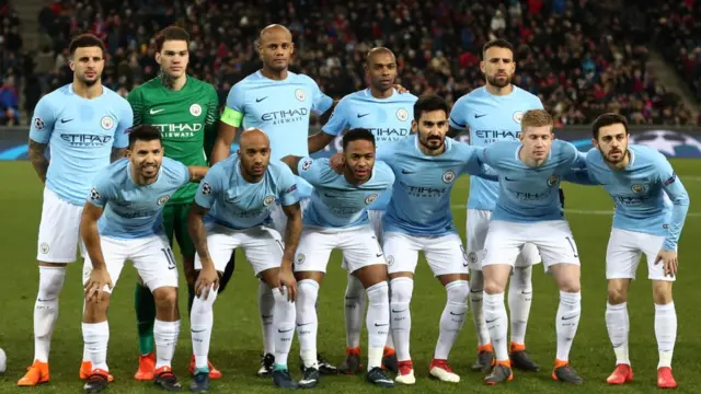 Alineación del Manchester City