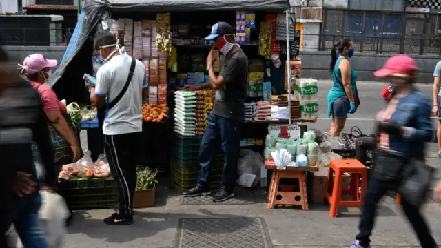 Buhonero en Venezuela.