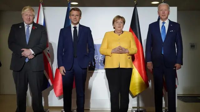 boris johnson, emmanuel macron, angela merkel, joe biden