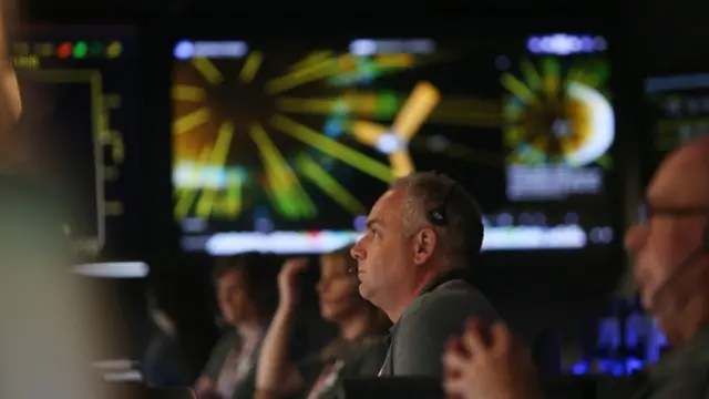 El centro de comando de la misión Juno