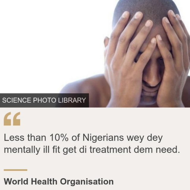 Man wey use im two hand hold head