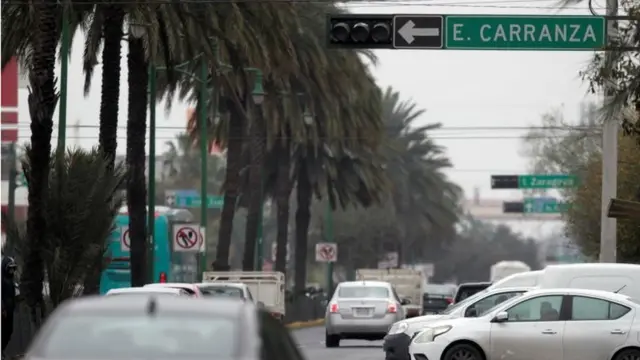 Una calle en Monterrey