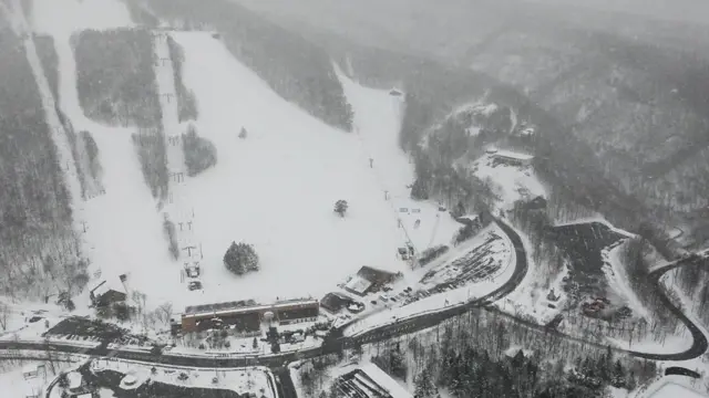 日本草津的一家滑雪场