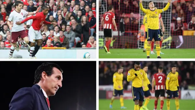 Patrica Evra pẹlu awọn agbabọọlu Arsenal