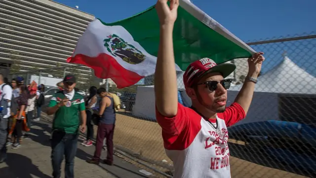 Protesta en contra de Trump en 2016
