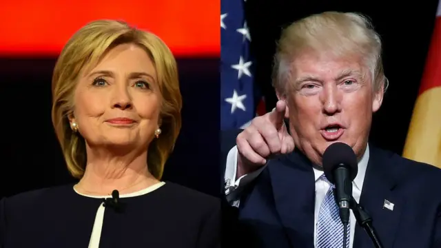Clinton e Trump vão se enfrentar nas eleições presidenciais dos EUA, que acontecem no dia 8 de novembro.