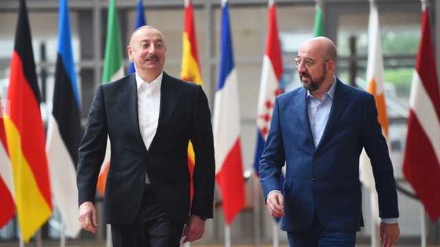 İlham Əliyev və Charles Michel