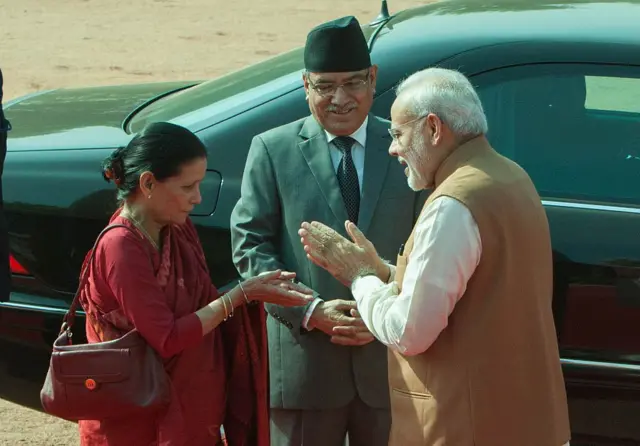 प्रधानमन्त्री प्रचण्ड र मोदी