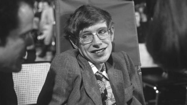 Stephen Hawking en 1979 en Estados Unidos.
