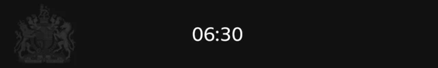 Banner showing time 06:30