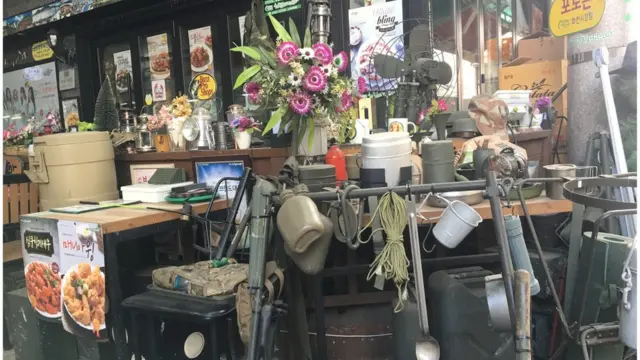 ઉત્તર કોરિયાની સરહદ પરનું દ્રશ્ય