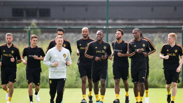 টুবিজ শহরে অনুশীলন শুরু করেছে বেলজিয়ামের বিশ্বকাপ স্কোয়াড, মে ২৩, ২০১৮