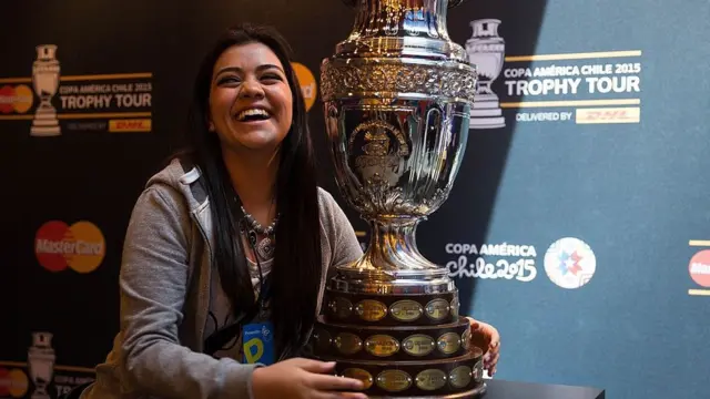 Copa América y una aficionada