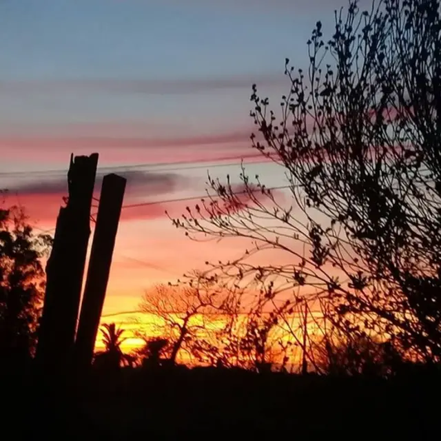 Atardecer en Canelones.