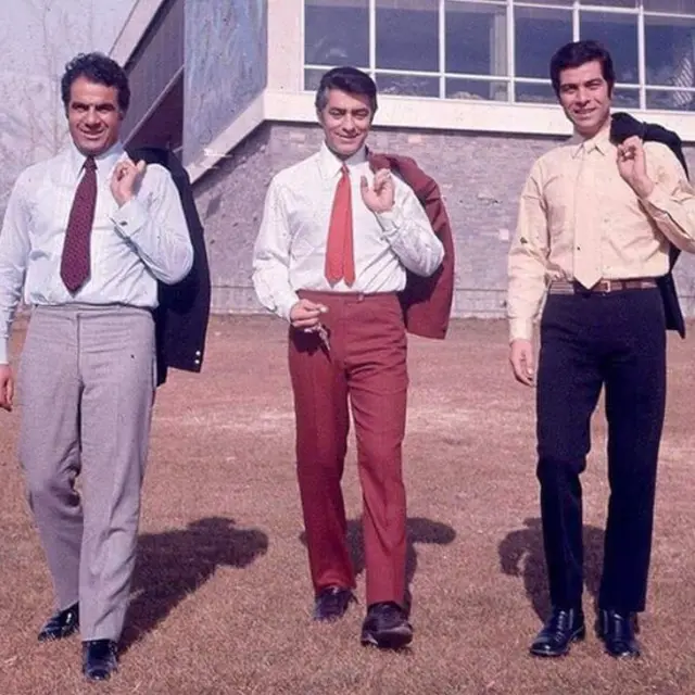 ناصر ملک مطیعی (چپ) فردین (وسط) و بهروز وثوقی (راست)