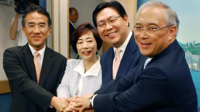 （左至右）田北辰、廖秀冬、马时亨、钱果丰（11/4/2006）