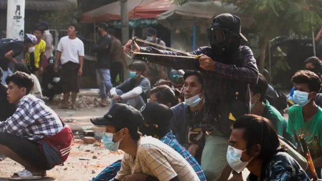 म्यांमार में विरोध प्रदर्शन