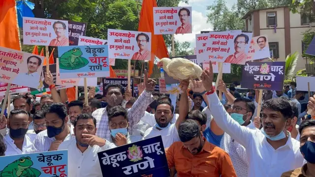 नारायण राणे, उद्धव ठाकरे, शिवसेना, भाजप