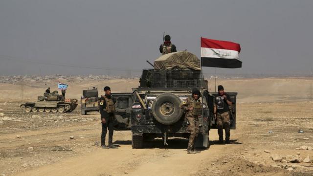 القوات العراقية تتقدم غرب الموصل