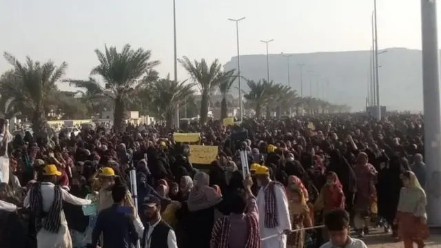 ग्वादर में महिलाओं की रैली