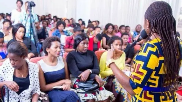 Mtumishi Karyn akitoa mahubiri