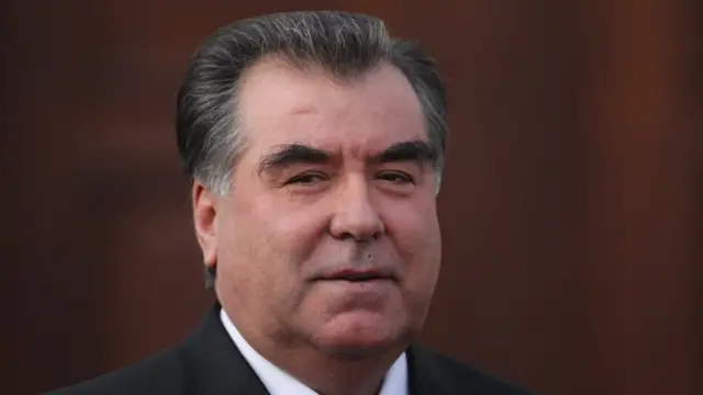 Президент Таджикистана Эмомали Рахмон во время визита в Германию, 2011 год