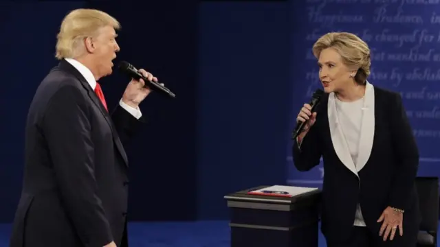 Donald Trump e Hillary Clintondefensores de belgrano palpitedebate