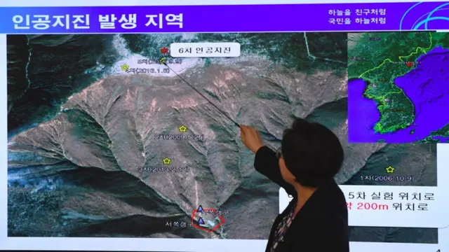 지난 2017년 9월 3일 북한의 6차 핵실험에 따른 규모 5.7의 인공지진 관측