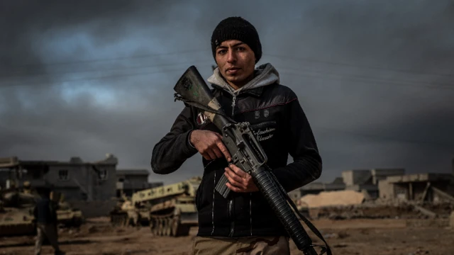 Wani soja a yankin Qayyarah, a Iraqi