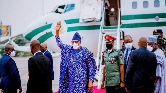 Buhari visits Ogun State: President Muhammadu Buhari Ogun trip fotos