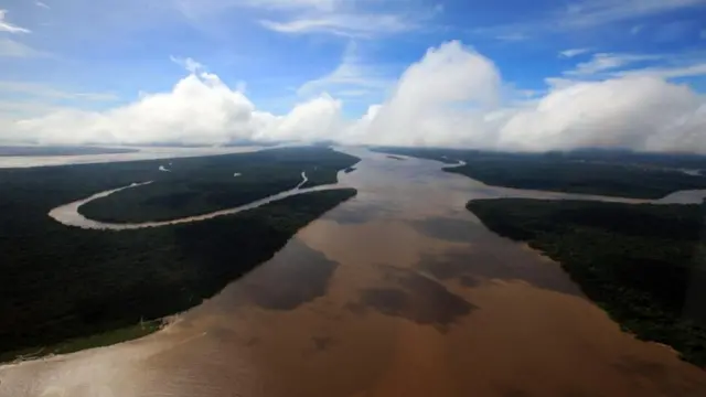 Vista Aéreabetano jogo virtualrio na Amazônia