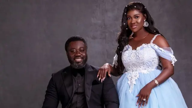 Mercy Johnson wedding anniversary wit Prince Okojie inside fotos on social media - BBC News Pidgin