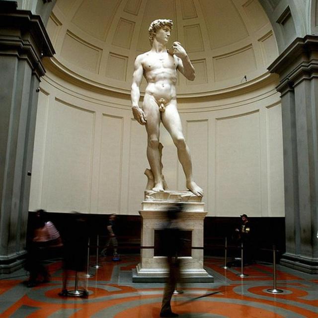 El David de Miguel Ángel en Florencia.