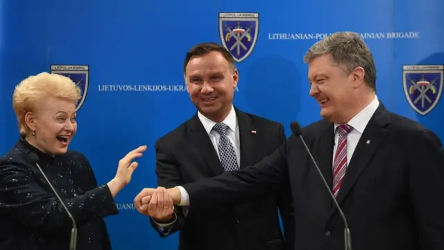 Грібаускайте, Дуда та Порошенко