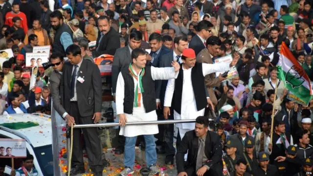 राहुल गांधी और अखिलेश यादव