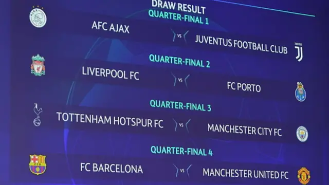 Agba anọ nke ikpeazụ n'asọmpi Uefa Champịọns