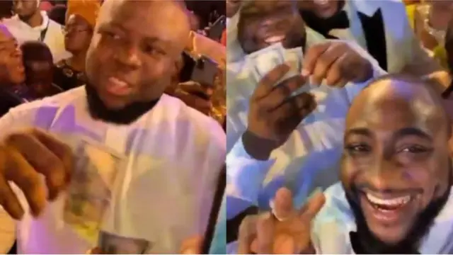 Hushpuppi ati Davido nibi igbeyawo ẹgbọn Davido, Adewale, nibẹrẹ ọdun 2020