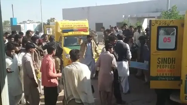 حادثے کے بعد طبی امداد کے مناظر