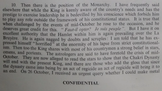 TNA, FCO 160/154/41 - Thailand: the October Revolution, 31 October 1973